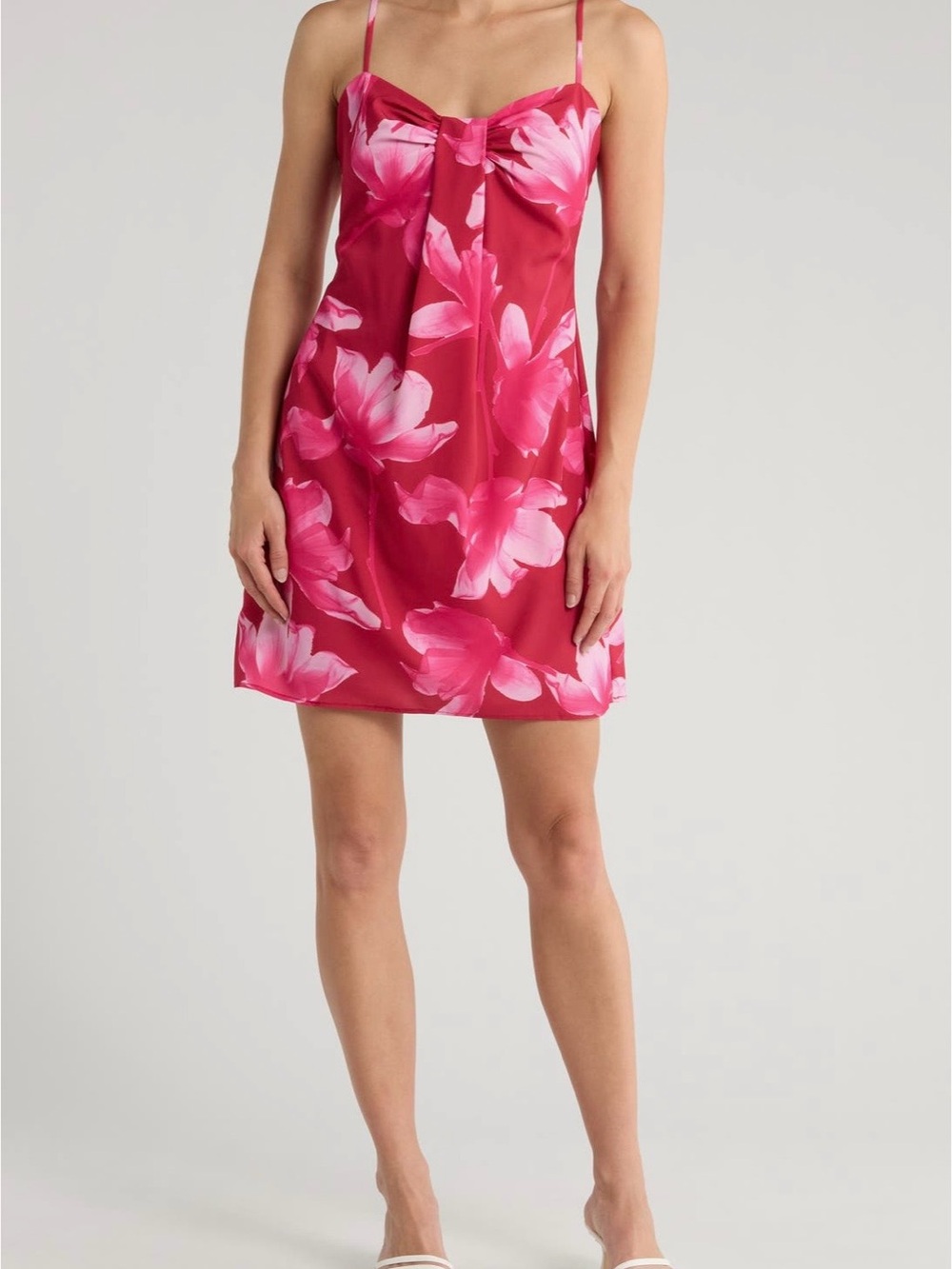 Hutch Pink Floral Slip Dress